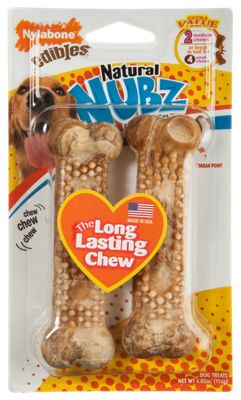 Nen202tpw Nubz Chicken Flavor Dog Bones - , Pack - 2