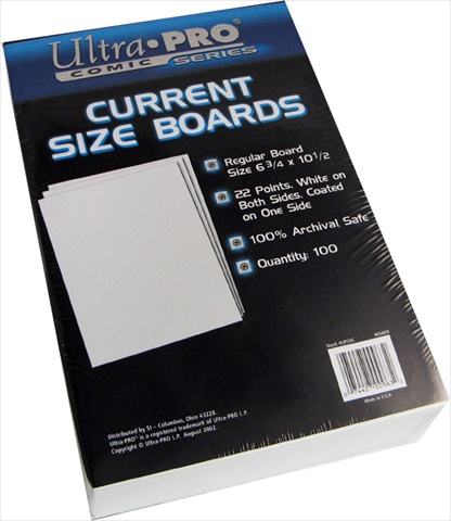7 X 10.5 Silver Size Boards, 100 Pack