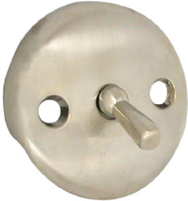 89231 Tub Overflow Plate With Trip Lever, Brushed Nickel