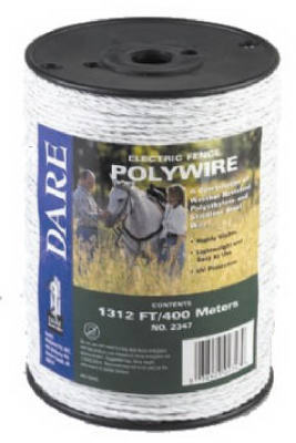 Dare Products 2347 1312 Ft. White Poly Wire