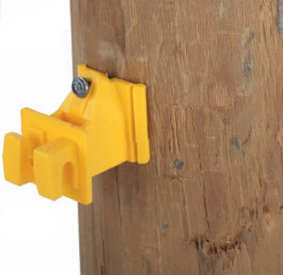 Dare Products 1728-25 Snug Wood Post Insulator, Yellow, 25 Count
