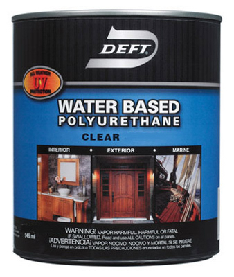 Deft Dft259-04 1 Quart Water Based Satin Polyurethane