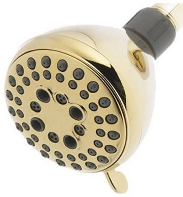75555pb Polished Brass 5 Spray Shower Head