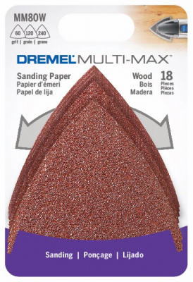 Mm80w Wood Sandpaper, 18 Pack