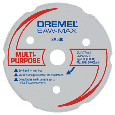 Sm500 Saw-max 3 In. Multi-purpose, Carbide Wheel