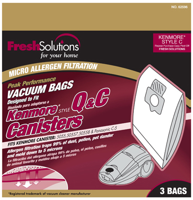 70378 Kenmore C Canister Vacuum Bag, 3 Pack
