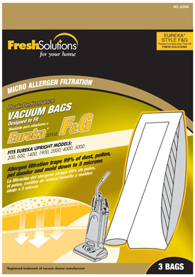 70390 Eureka F & G Style Vacuum Bag, 3 Pack