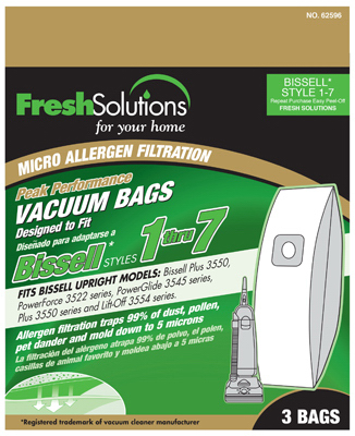 70312 Bissell Vacuum Bag, 3 Pack