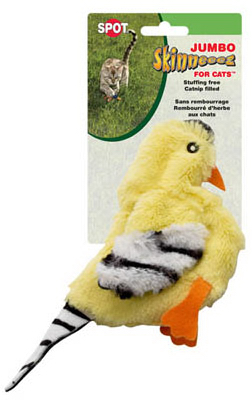 2795 8 In. Stuffing Free Jumbo Goldfinch Cat Toy