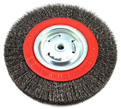 72762 Wide Face Coarse Crimped Wire Bench Wheel Brush