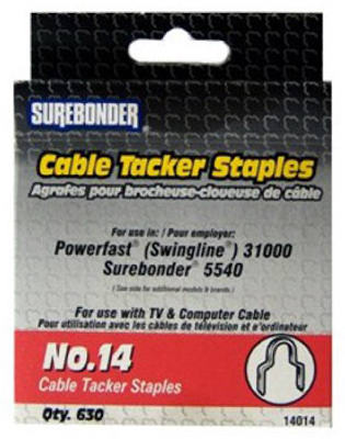 Fpc 14014 No.14 Round Cable Tacker Staples - 0.25 In.