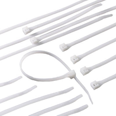 45-308 8 In. White Cable Tie, Nylon, 20 Pack