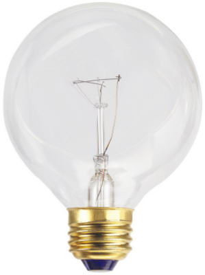 70877 40w Clr G25 Clear Vanity Globe Light Bulb