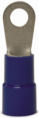 14-097 0.5 In. 6 Awg Ring Terminal Vinyl Insulated Barrel - Blue, 4 Pack