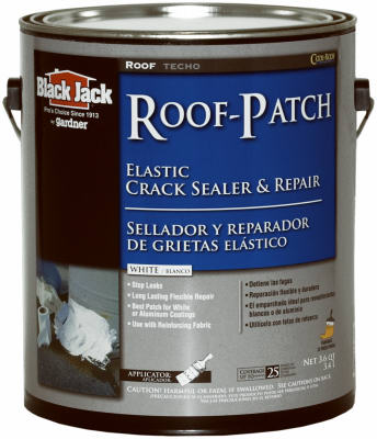 UPC 035777490259 product image for 5227-1-20 Black Jack White Acrylic Roof Patch- 3.6 qt. | upcitemdb.com