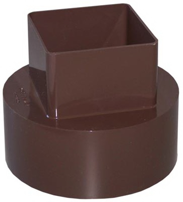 Rb207 Downspout Adapter, Brown
