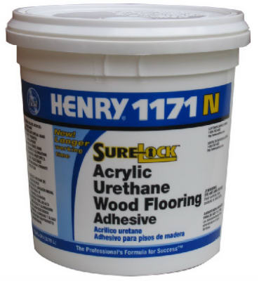 12235 No. 1171n Acrylic Urethane Wood Flooring Adhesive, 1 Gallon