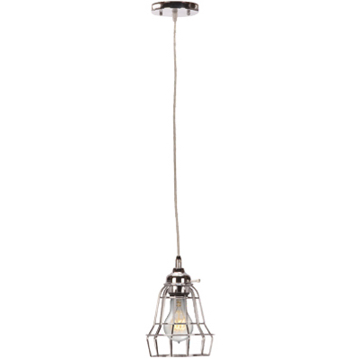 64172 7 In. 1 Light Caged Pendant Ceiling Fixture