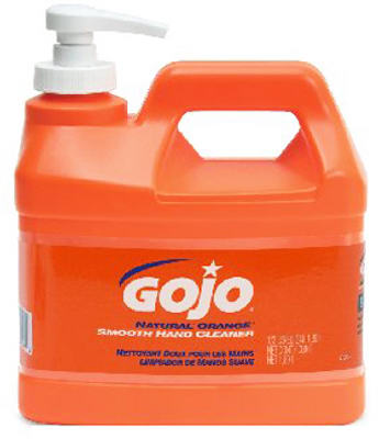 0948-04 0.5 Gallon Hand Cleaner-lotion Pump Dispenser, Natural Orange