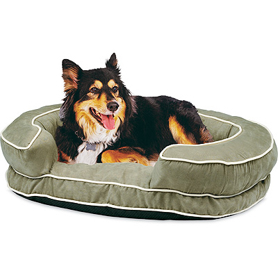 Yf83003n-m Green Suede Luxurious Pet Bed