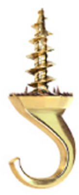 Hillman Fasteners 122413 Brass Driller Hook Hillman Fasteners 122413 Brass Driller Hook