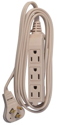 Master Electrician 03507me 6 Ft. Beige Low Profile Extension Cord