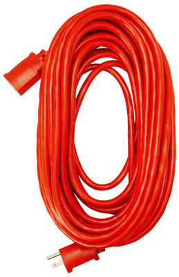 02408me 50 Ft. Red Round Vinyl Extension Cord