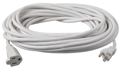 Master Electrician 02356-01me 40 Ft. White Round Vinyl Outdoor Extension Cord