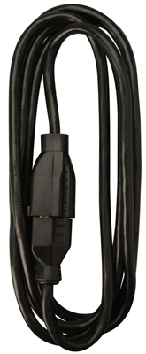 Master Electrician 02210me 15 Ft. Black Round Vinyl Extension Cord