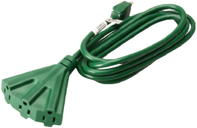 Master Electrician 04315me 35 Ft. Green Outdoor Extension Cord
