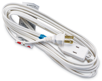 Master Electrician 09413me 12 Ft. White Polarized Cube Tap Extension Cord