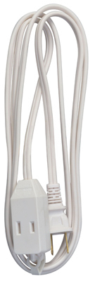 Master Electrician 09411me 6 Ft. White Polarized Cube Tap Extension Cord