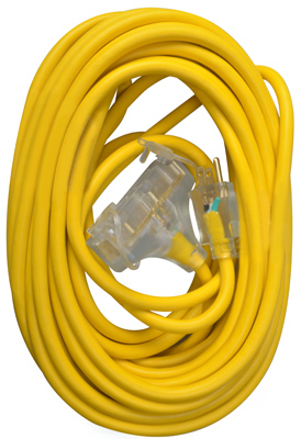 04188me 12-3 3 Out Extension Cord - 50 Ft.
