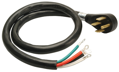 Master Electrician 09046me 6-2 And 8-2 Round Range Cord, Black - 6 Ft.