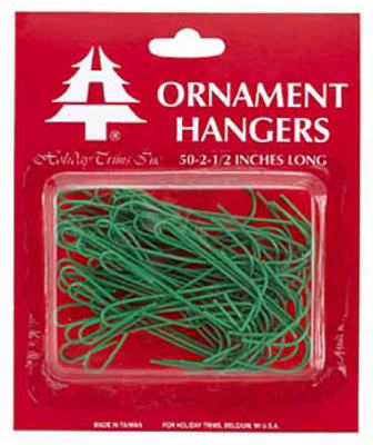 3929000 50 Count Gaint Ornament Hook - Green