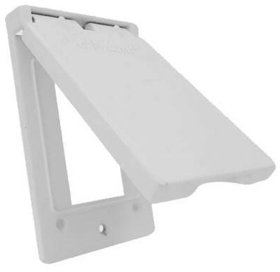 Hubbell Electrical 1c-gv-w Vertical Ground Fault Interrupter Single Gang Flip Cover, White