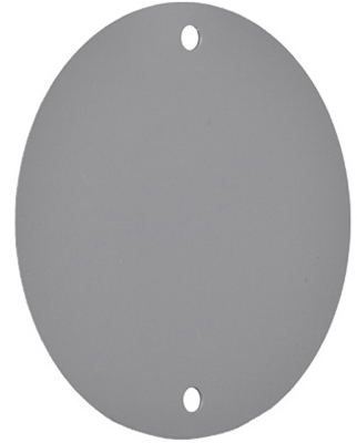 Hubbell Electrical Rbc-4 Round Blank Cover, Gray