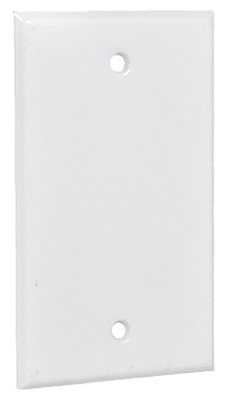 Hubbell Electrical 1bc-w Single Gang Rectangular Blank Cover, White