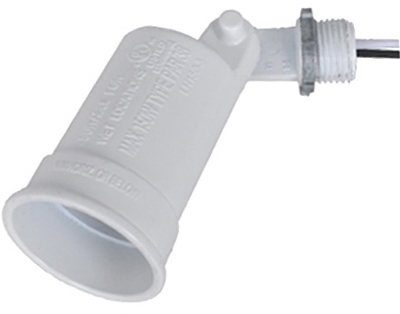 Hubbell Electrical Lh150-2-w Porcelain Socket Lampholder, White