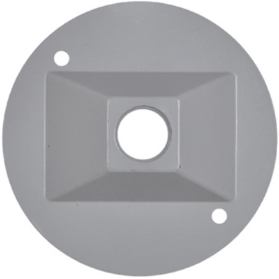 Hubbell Electrical Rc-1-n Round Lampholder Cover, Gray