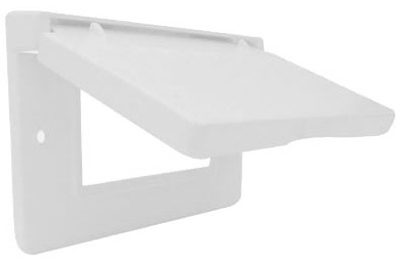 Hubbell Electrical 1c-gh-w Horizontal Ground Fault Interrupter Single Gang Flip Cover, White