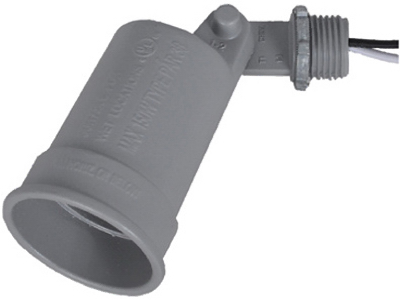 Hubbell Electrical Lh150-2 Porcelain Socket Lampholder, Gray