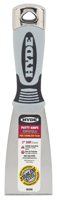 06308 2 In. Stiff Stainless Steel Putty Knife