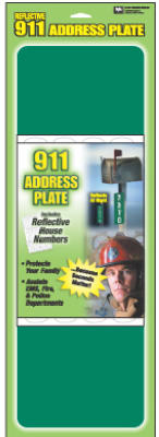 Hy-ko Products 911 Reflective 911 Address Plate