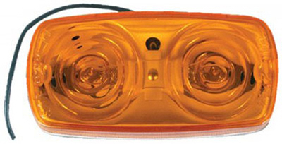 Infinite Innovations Ul903000 4 X 2 In. Amber Bulls Eye Led Marker Light
