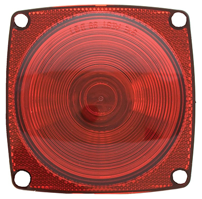 Infinite Innovations Ul440021 4.5 In. Square Stop Tail & Turn Light Replacement Lens