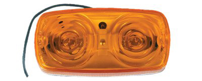 Infinite Innovations Ul138000 Amber Double Bulls Eye Lens Trailer Marker & Clearance Light