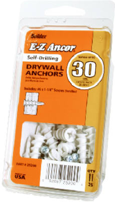 25200 25 Pack No. 50 Plastic Drywall Anchors