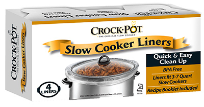 4142690001 Crock Pot Slow Cooker Liners, 4 Count