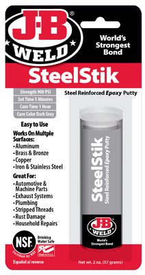 8267-s 2 Oz. Reinforced Epoxy Putty Adhesive And Sealant Stick